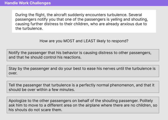 Delta Airlines VJT Section 1 Sample Question 2