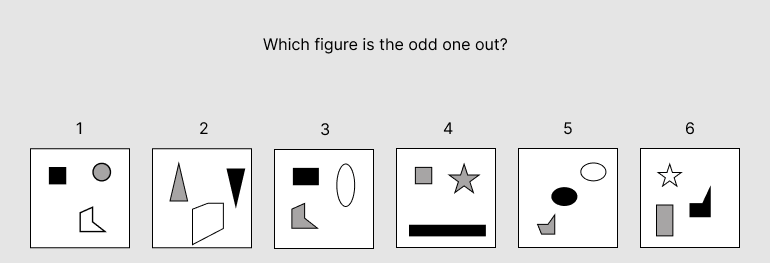 PsyTech Abstract Sample Question - Odd One Out 1