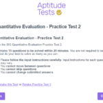 SIG Quantitative Evaluation Practice Tests